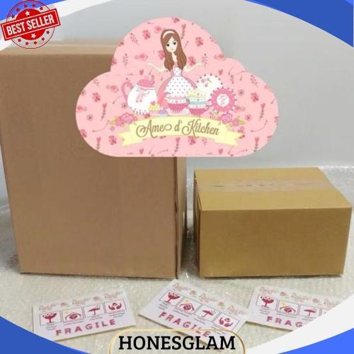 Viral Mangkok Bijian Keramik Bulat Besar 9"/ Mangkok Sayur Motif Bunga Biru