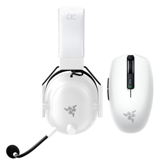 Razer Blackshark V2 Pro White + Razer Orochi V2 White bundle
