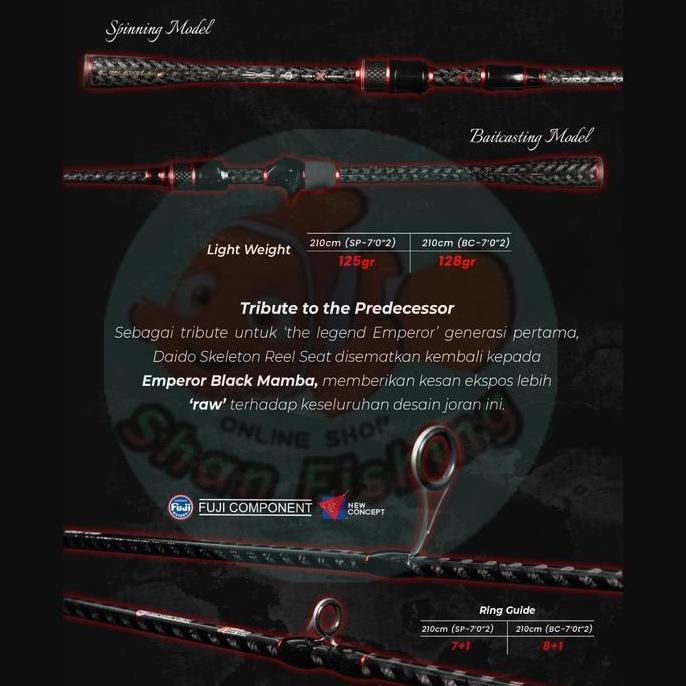 New- Joran Spinning UL Daido Emperor Black Mamba Limited Edition