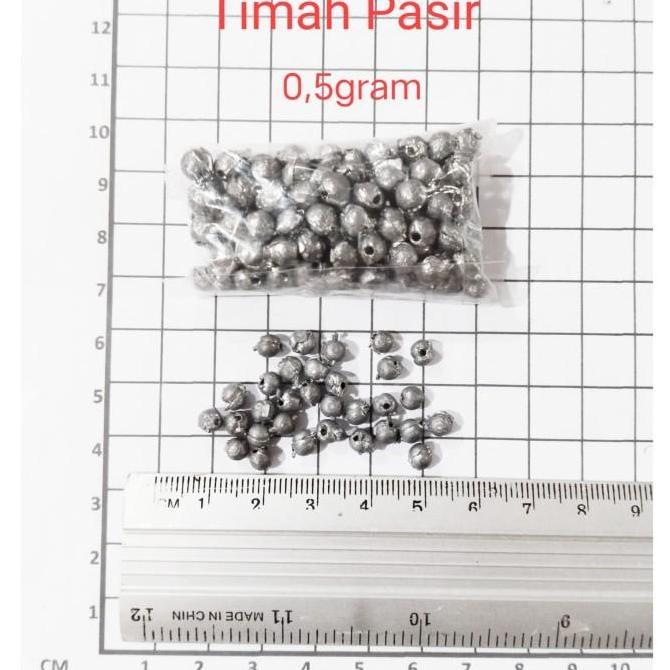 TIMAH PANCING PASIR LADA BULAT KECIL PER KILO AN 1KG 0.5-1-2-3 GRAM
