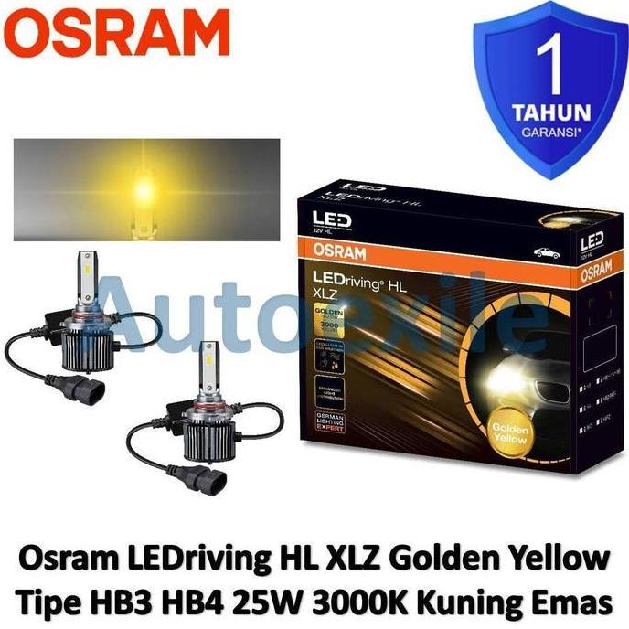 Osram LEDriving HL Golden HB3 HB4 3000K Yellow Kuning 9005 9006 Lampu Mobil LED BRV CRV HRV Innova R