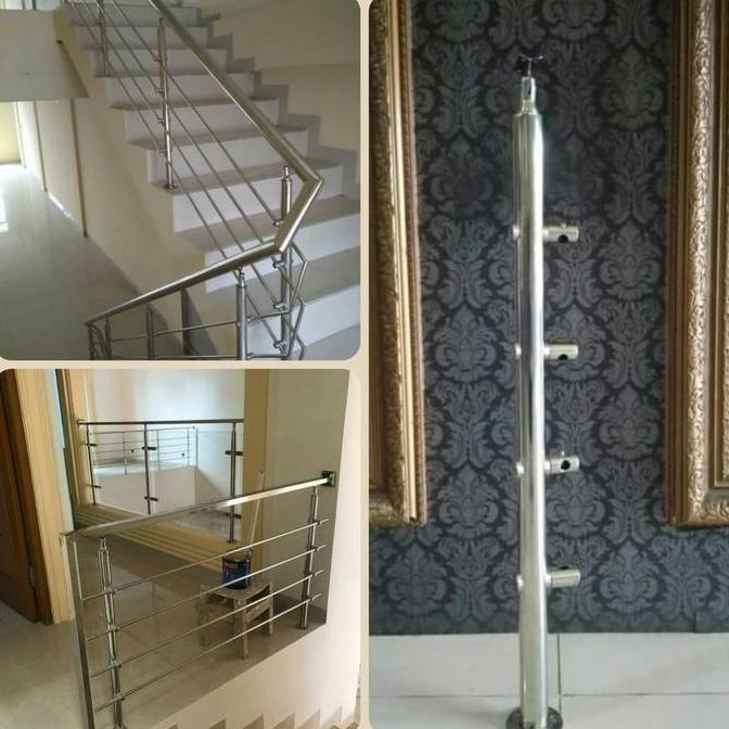 Tiang Railing Tangga Stainless Termurah / Harga Tiang Railing Tangga