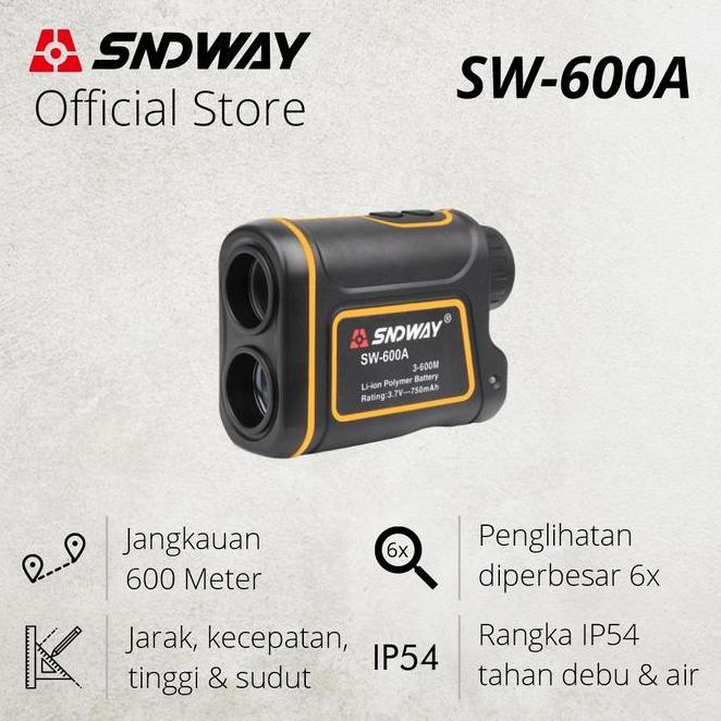 Sndway Meteran Laser Telescope Monocular 600 Meter Outdoor