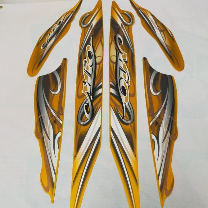 NEW striping sticker stiker body mio 2010 warna gold original lospak