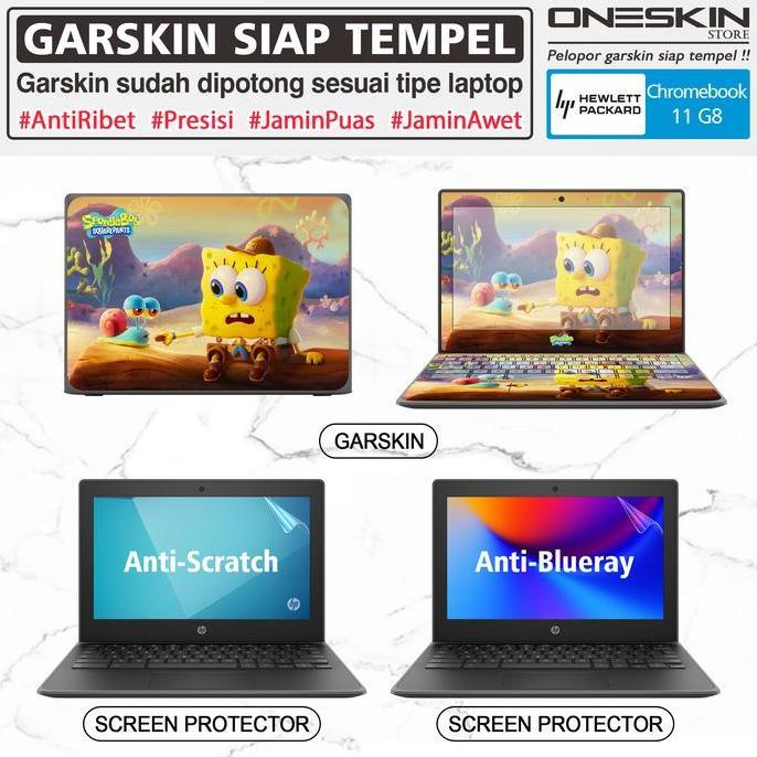 TERMURAH - Garskin Cover Laptop Screen Keyboard Protector HP Chromebook 11 G8 Tpu