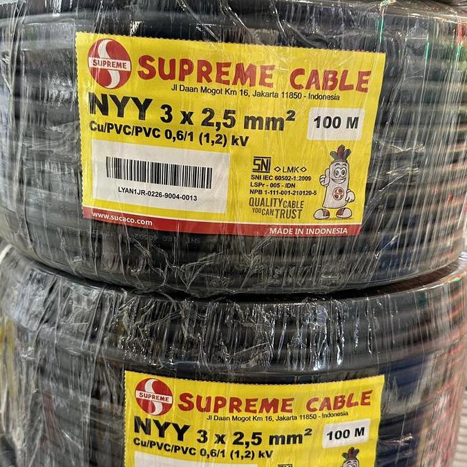 Kabel Nyy Supreme 3X2.5 3X2,5 50M (Meter) Supreme