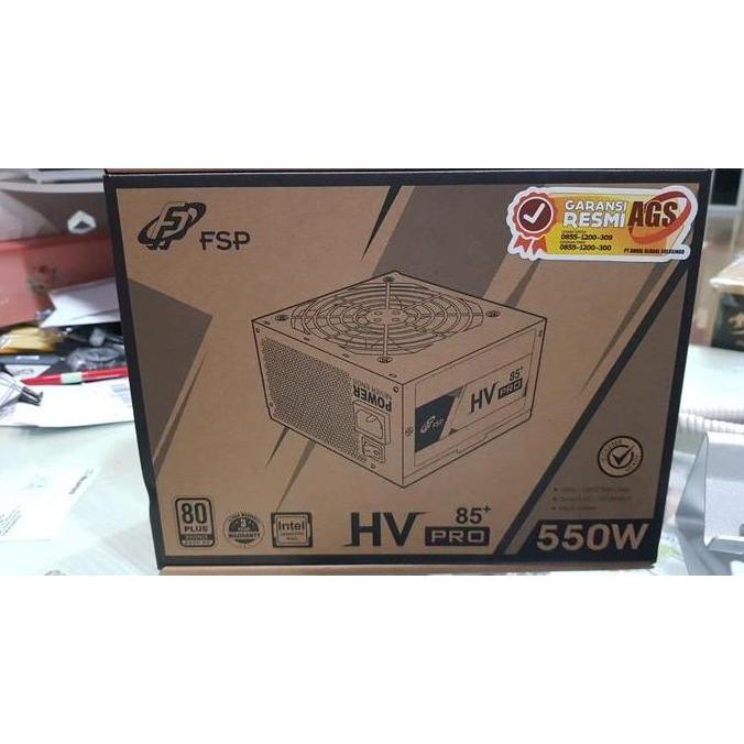 Power Supply Fsp Hvpro 550Watt - Psu Fsp Hv Pro 550Watt 80+