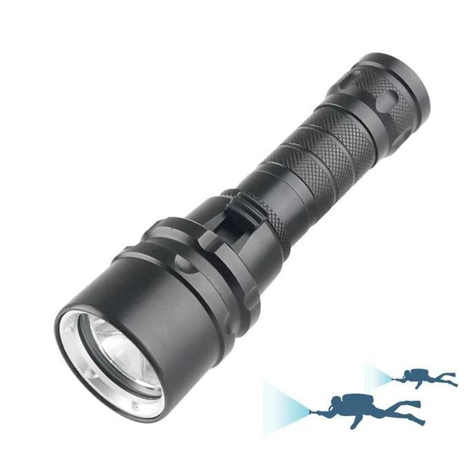 Senter Selam Bawah Laut 90Watt Super Terang Flashlight Diving Baterai Awet Tahan Lama Kualitas Terba