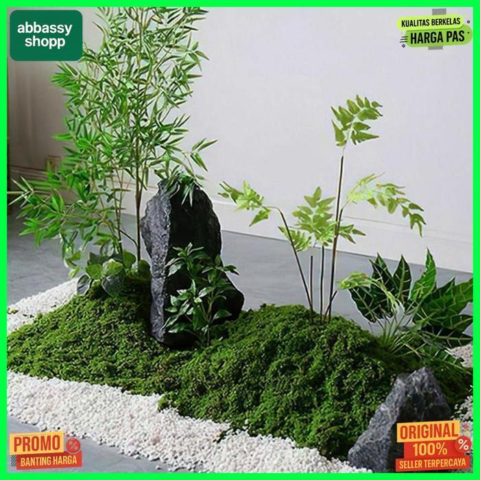 Murah 100G Rumput Sintetis Aquascape Aquarium/Rumput Sintetis Karpet Dasar Aquarium/Tawetan Tahan La