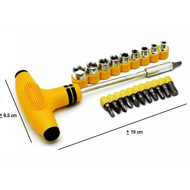 Giants Obeng Set Kunci Set Multifungsi Kunci Shock Obeng Palu T Obeng T Five Star Socket & Bits Set 