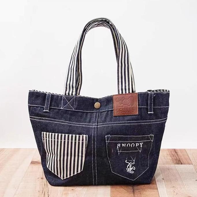 Terbaru Tas Jeans Snoopy Import / Tas Snoopy / Handbag Snoopy / Tas Lucu Import