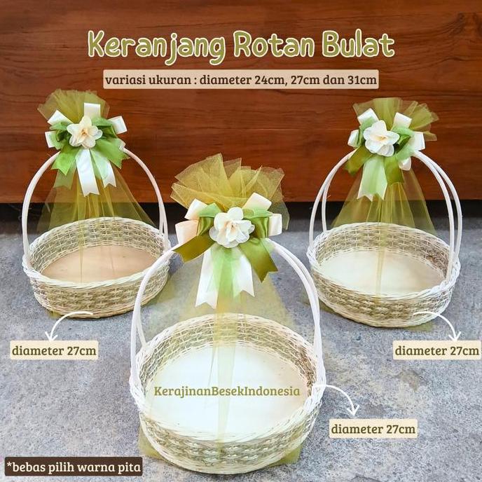 *#*#*#] KERANJANG ROTAN PLUS KAIN TILE BONUS PITA  Box buah hantaran hampers seserahan parsel set mu