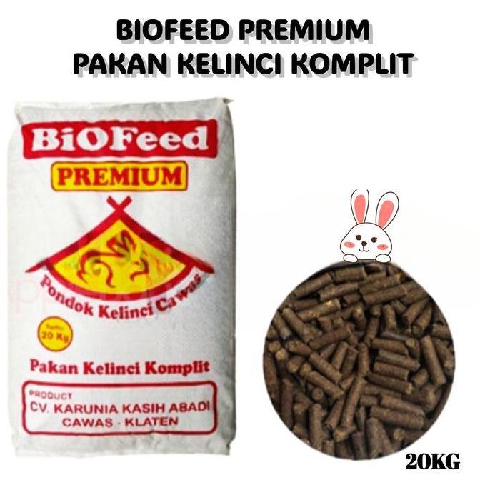 Pakan Makanan Kelinci Murah Premium Biofeed Bio Feed Rabbit Food 20 kg PAS