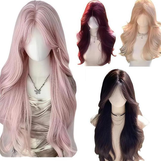 Rambut Wanita Full Kepala Wkorean Style Wrambut Panjang Curly 60Cm Rambut Panjang Wanita Wik Rambut 