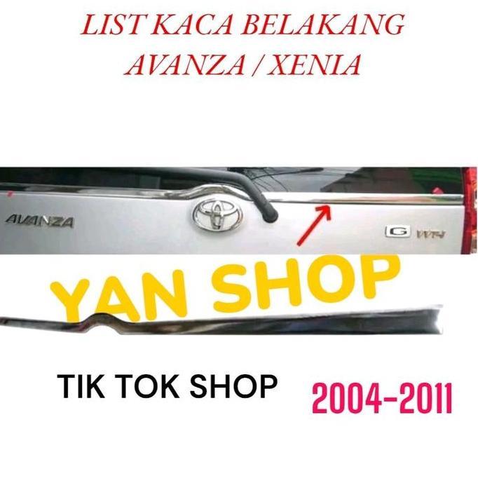 Lis Kaca BAGASI PINTU Belakang Lis Avanza / DAIHATSU Xenia Lama 2004 2005 2006 2007 2008 2009 2010 2