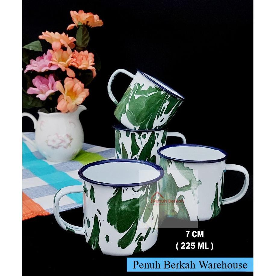 CANGKIR SENG BLIRIK/CANGKIR BLIRIK 7 CM / CANGKIR ENAMEL BLIRIK/GELAS BLIRIK/CANGKIR JADUL -PBW