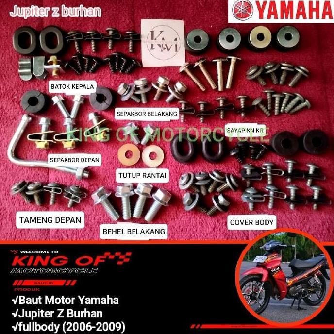 Baut body lengkap Yamaha Jupiter Z Burhan-baut fullset yamaha jupiter Z burhan