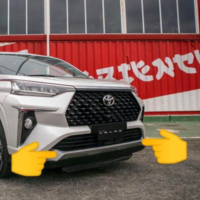 Cover spoiler moulding bemper depan bawah avanza veloz 2022