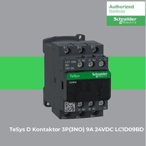 Promo Schneider Electric TeSys D Kontaktor 3P(3NO) 9A 24VDC LC1D09BD Diskon