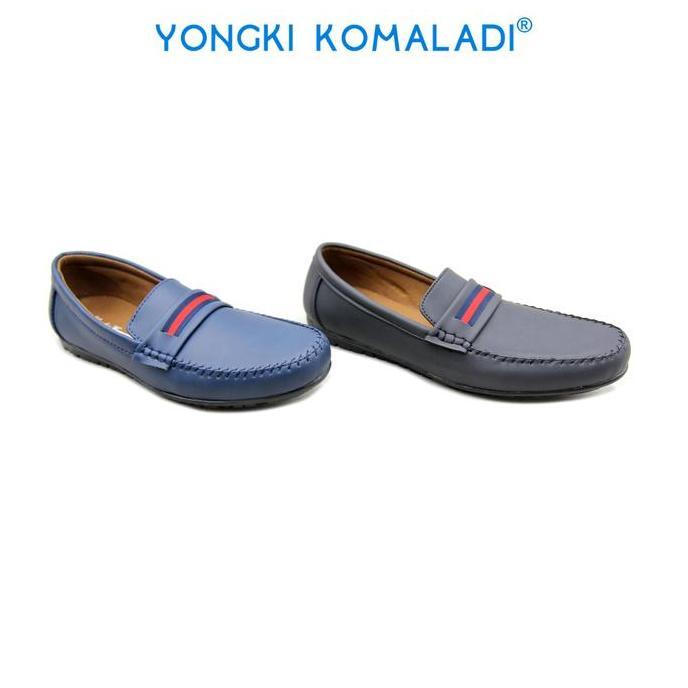 [ Original ] Yongki Komaladi Moccasin Ol-Ad33102-22 Men Hitam Shoes Flat Pria