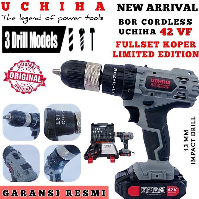 TERBARU - Mesin bor 13mm uchiha type 44vf cordless impact drill beton makita