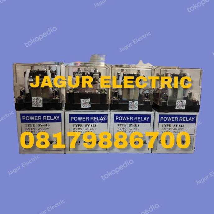 Promo SY-818 220 VAC 25A/SY 818 220 25A POWER RELAY SAMYOUNG Diskon