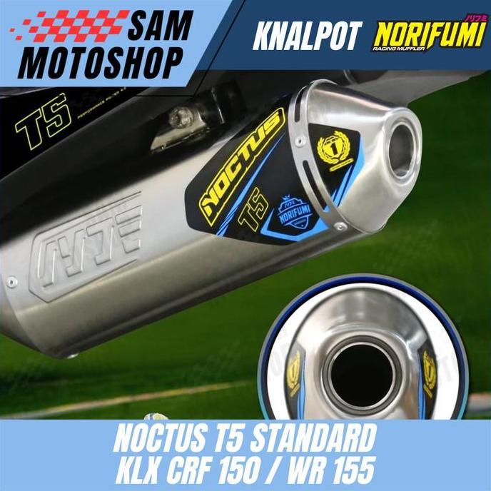 Knalpot Norifumi Noctus T5 Standar Motor Klx Crf 150 Wr 155 Original