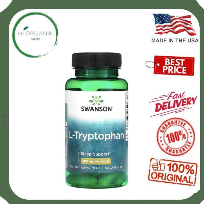 Swanson L-Tryptophan 500 Mg 60 Capsules Original