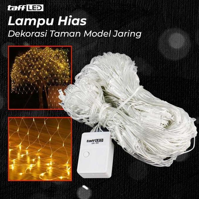 WRIGHTS Lampu Hias Jaring Net jala LED OUTDOOR WARMWHITE
