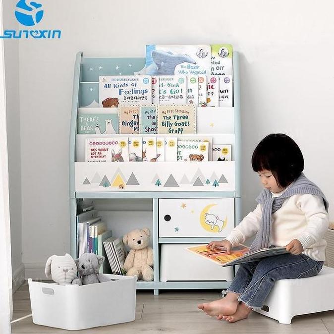 YOMI - Rak Buku Anak S82 / Rak Buku Serbaguna Tempat Penyimpanan Bookshelves4/5/6TINGKAT