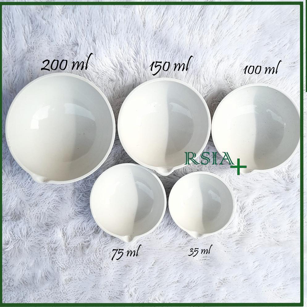 CAWAN PENGUAP Porselen CAWAN FARMASI Cawan Uap Porselen Praktikum 150ml RSIA