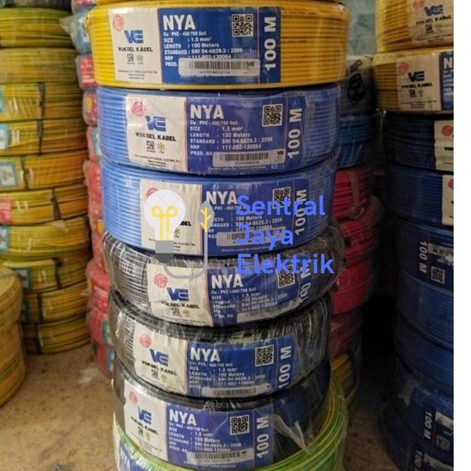 Promo KABEL NYA 1.5 1,5 mm 100M (METER) VOKSEL Diskon