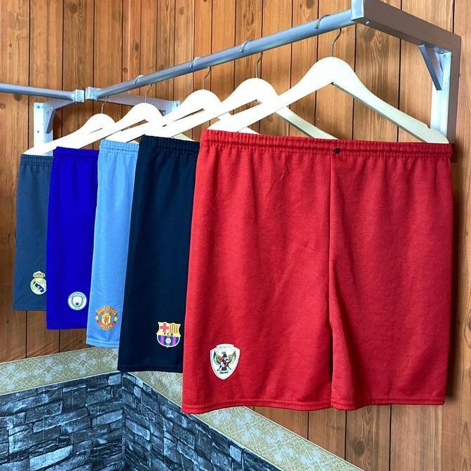 New- 50 RIBU dapat 5 Pcs Celana Pendek Anak Bola Olahraga Usia 7-10 Tahun Timnas Jersey Bahan Polyes