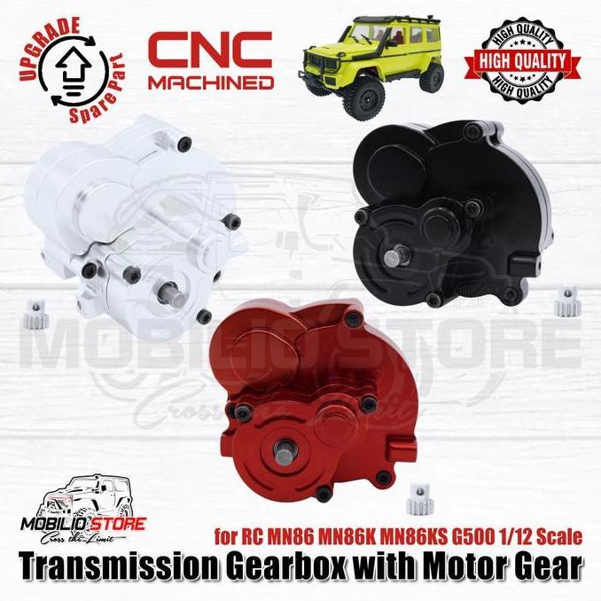 Upgrade Part - Metal Cnc Transmission Gearbox For Rc Mn86 Mn86K Mn86Ks