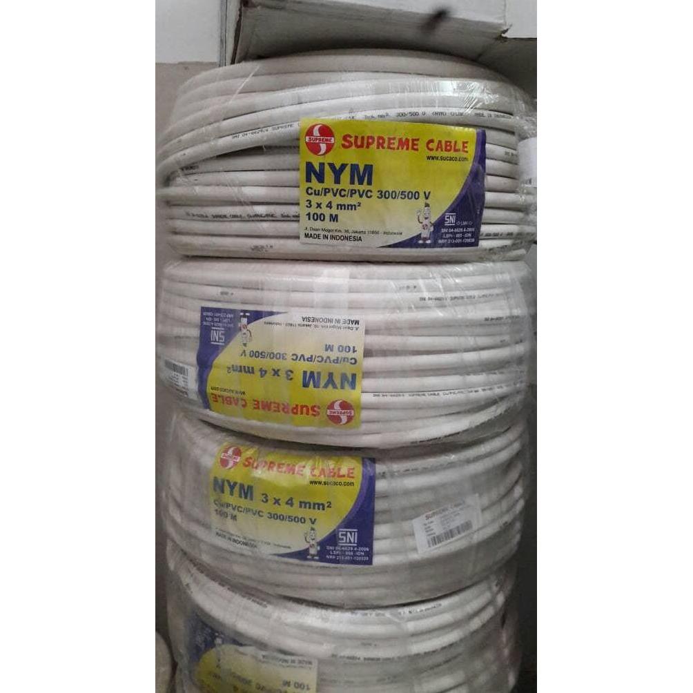 Promo KABEL SUPREME 3 X 4 3X4 NYM 50 METER Diskon