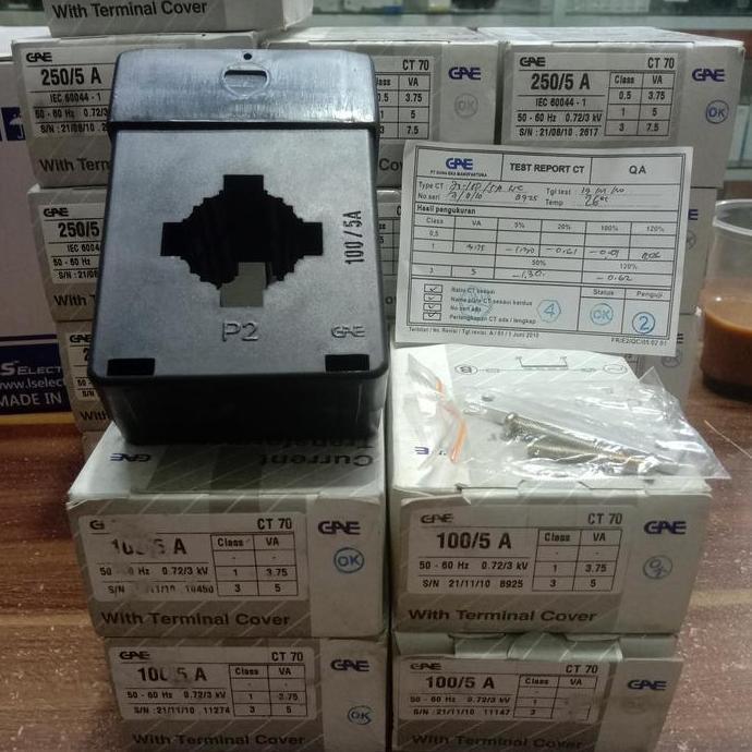 CT GAE CT 70 100/5A CURRENT TRANSFORMER CT70 GAE 100/5A Original