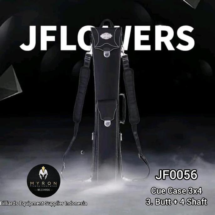 Jflowers Cue Case JF0056~Tas Billiard Jflowers 3x4~3 Butt + 4 Shaft