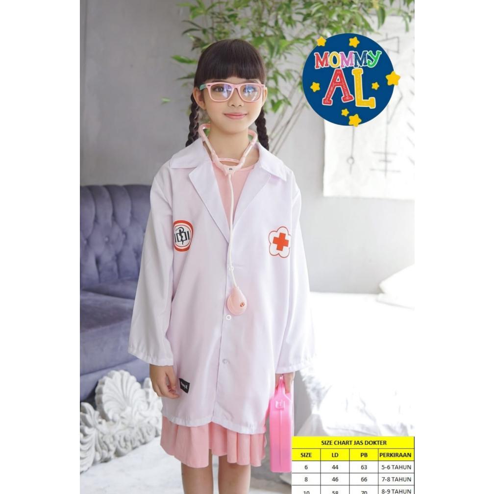 Gratis Ongkir Jas Dokter Anak 6-10 Tahun/Jas Dokter Anak/Jas Dokter Anak Kecil/Jas Dokter Anak Murah