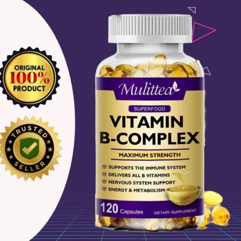 Mulittea Usa Vitamin B Complex 120 Kapsul B12 Biotin Original