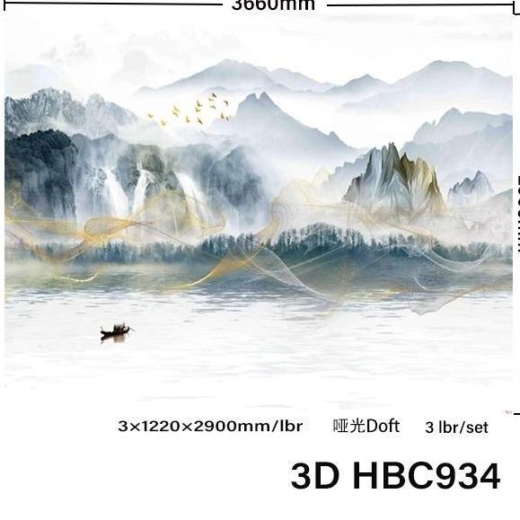 PVC UV MARMER 3D GLOSY @3LEMBAR