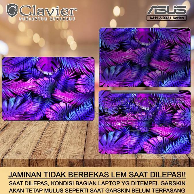 Cover Garskin Laptop Asus A411 A411U A411UF X411 X411U X411UF Bening