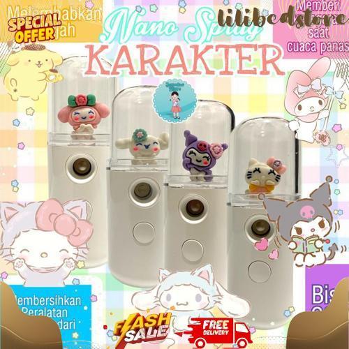 Cuci Gudang Nano Spray Sanrio/Nano Spray Karakter My Melody Cinnamon Roll Kuromi Pompom Purin/Mist S