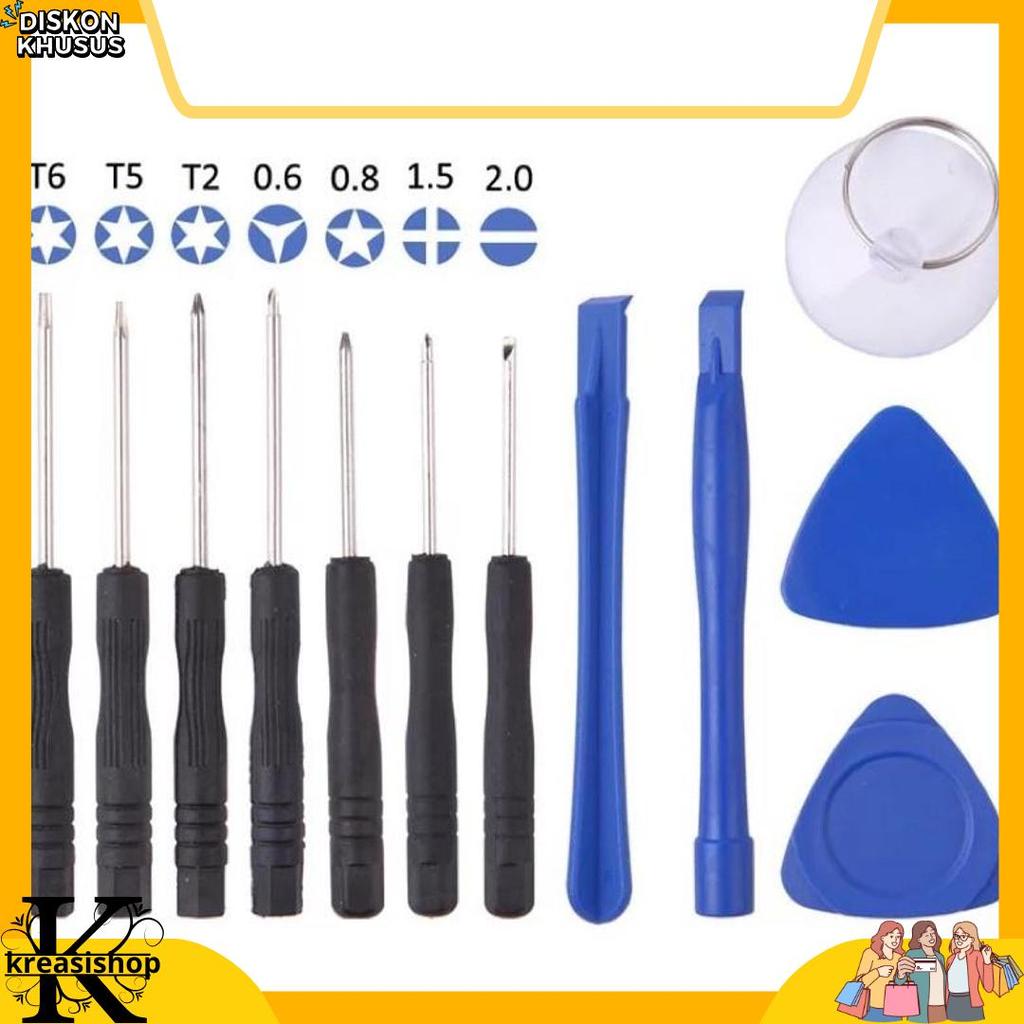 Grosir 12 Pcs Alat Buka Lcd Hp Bongkar Layar Service Iphone Android Obeng Set Servis