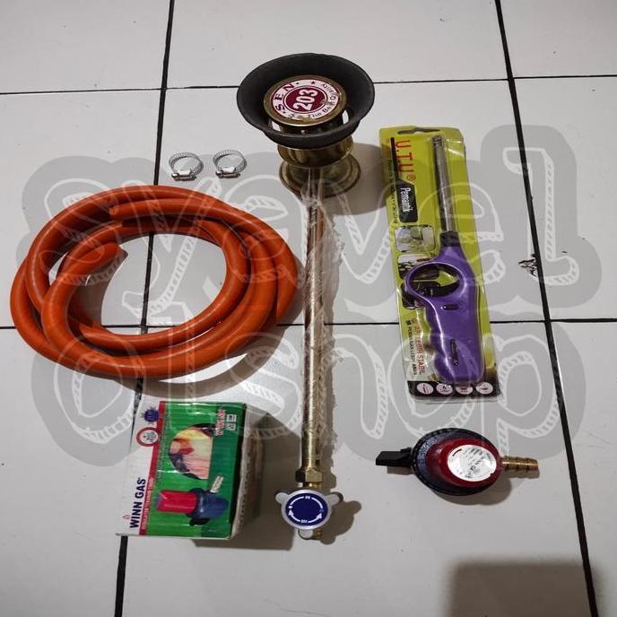 kompor semawar/kompor jos 203 1 set Selang Regulator Gas