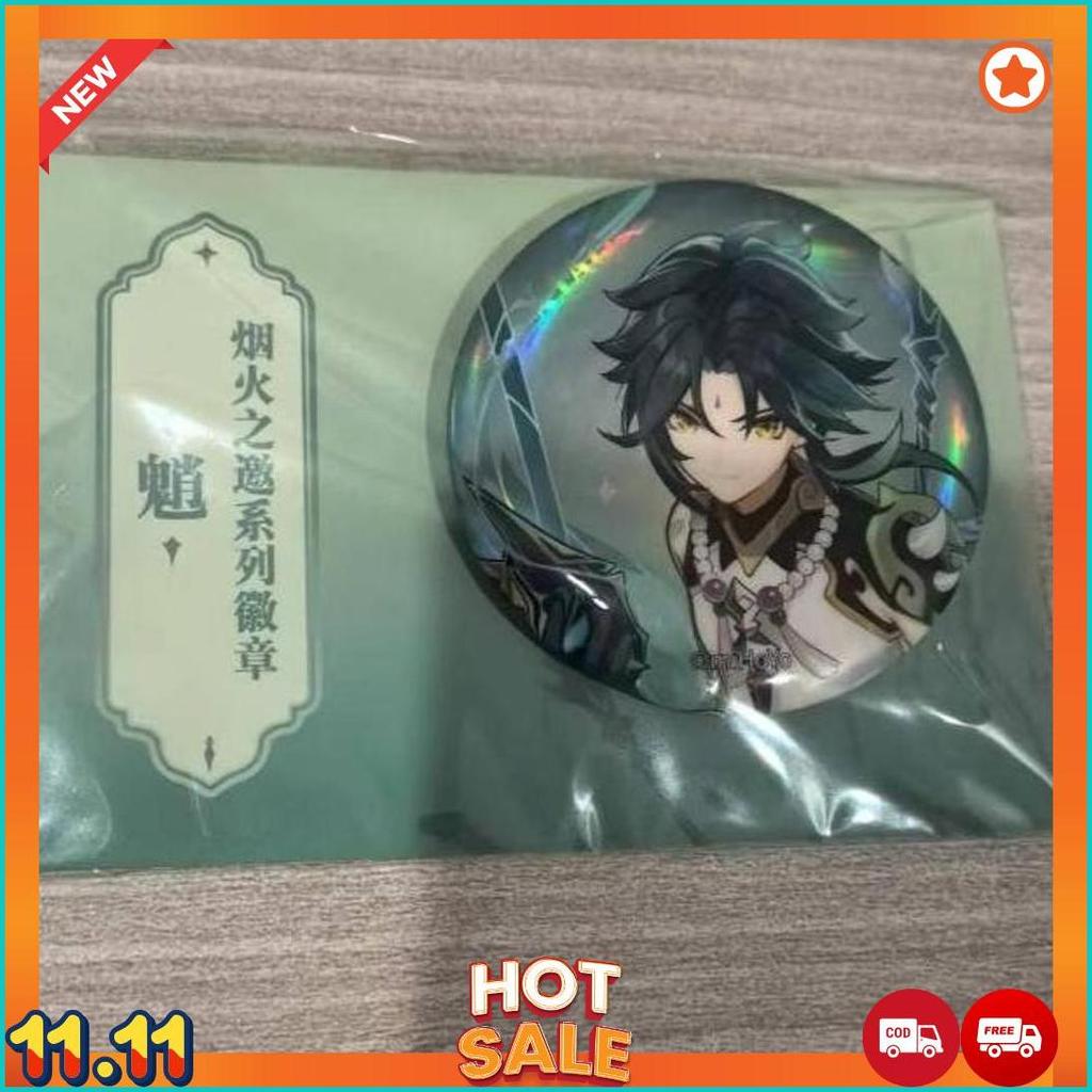 Merch Genshin Impact Badge Official Limited Edition Xiao Hutao Merch Karakter Anime Cod  [A6]