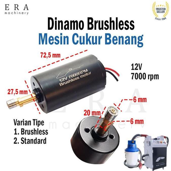 Dinamo Brushless Mesin Cukur Benang Brushless & Standard