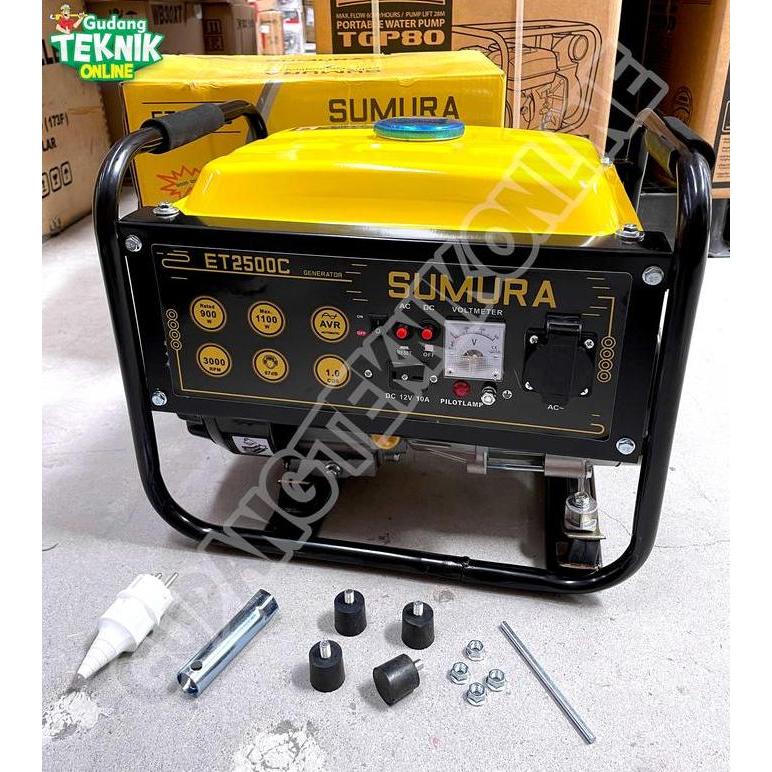Terlaris Genset 1100Watt Sumura Et2500C / Genset Listrik 1100 Watt Power Generator Gasoline Genset R