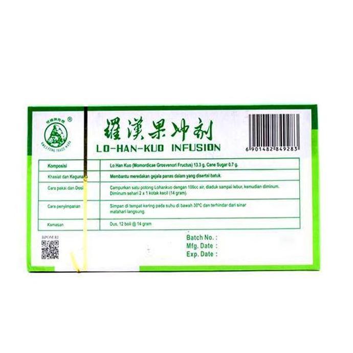 SSA Lo Han Kuo Infusion 12 Tablet Meredakan Gejala Panas Dalam yang Disertai Batuk Lohankuo Luo Han 