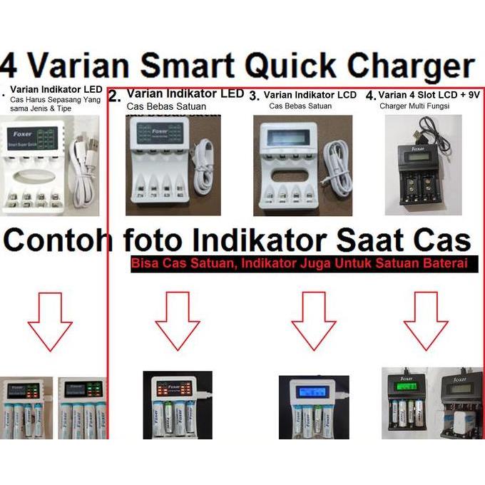 Charger Cager Cas Foxer Baterai Aa A2 , Aaa A3 Rechargeable