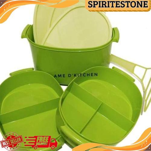 Murah Rantang Piknik Besar Jumbo Susun 3 Rpl 9026 Golden Sunkist